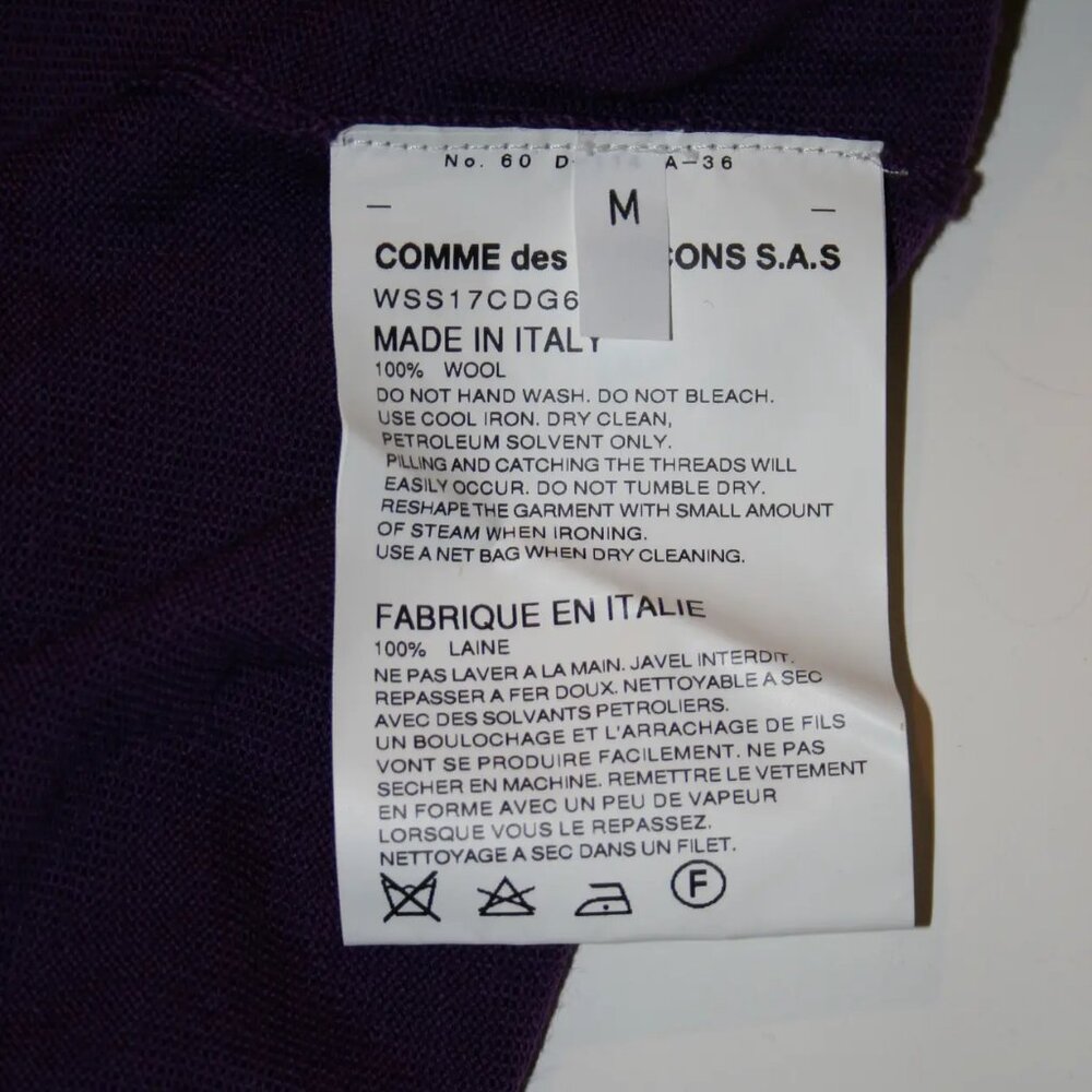 Comme des Garcons SHIRT × Vetements Axe Lesbian Labrys Fetish Knit FW17 New - Picture 3 of 4